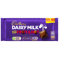 CADBURY DAIRY MILK FRUIT & NUT BAR PM 1.95 95g