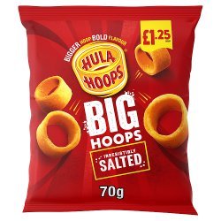 Hula Hoops Salted Crisps 70g, £1.25 PMP