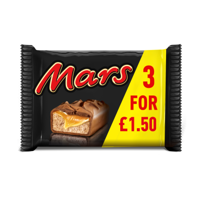 MARS CHOCOLATE BAR 3 PACK PM 1.50 118.2g