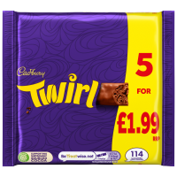CADBURY TWIRL CHOCOLATE BAR 5 PACK PM 1.99 108g