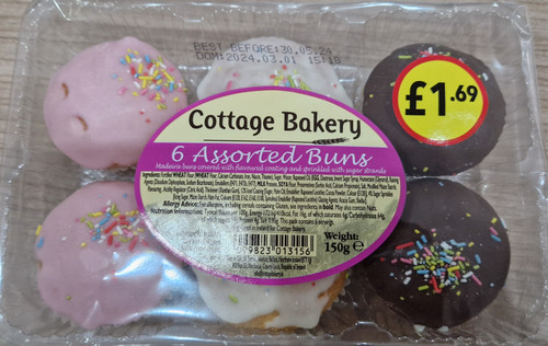 Cottage Bakery Assorted Buns 6 Pack