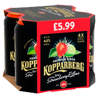 KOPPARBERG STRAWBERRY LIME 4PK PM 5.99 330ml