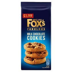 FOXS MILK CHOC COOKIES PM 2.20 180g