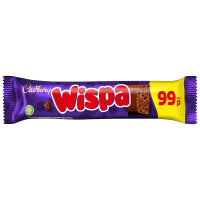 CADBURY WISPA CHOCOLATE BAR PM 99P 36g
