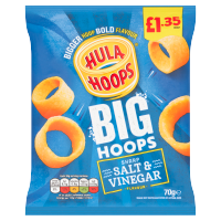 HULA HOOPS BIG HOOPS SALT & VINEGAR PM 1.35 70g