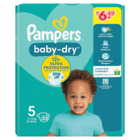 PAMPERS BABY-DRY SIZE 5 11KG-16KG PM 6.49 23pack