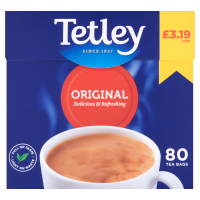 TETLEY TEA BAGS PM 3.19 80pack
