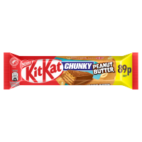 KIT KAT CHUNKY PEANUT BUTTER CHOCOLATE BAR PM 89P 42g