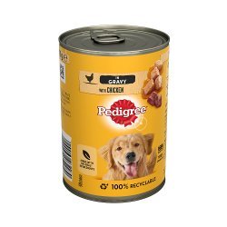 Pedigree Dog Food Tin Chicken in Gravy 400g