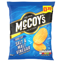 McCoy's Salt & Malt Vinegar Sharing Crisps 65g, £1.35 PMP