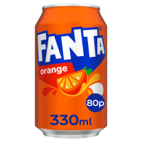 Fanta Orange 330ml PMP 80p