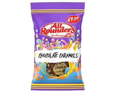 ALL ROUNDERS CHOCOLATE CARAMELS PM 1.25 90g