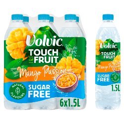 Volvic Touch of Fruit Sugar Free  Mango Passion 1.5L
