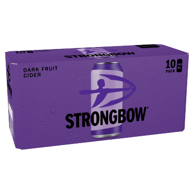 Strongbow Dark Fruit Cider Can 10x440ml