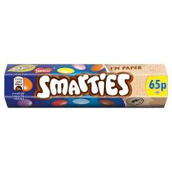 Smarties Milk Chocolate Tube 38g PMP 75p
