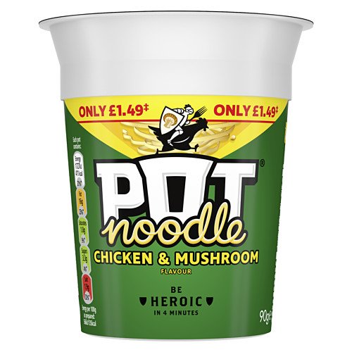 POT NOODLE CHICKEN & MUSHROOM PM 1.49 90g