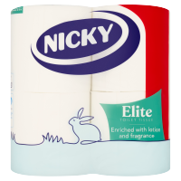 NICKY ELITE TOILET TISSUE WHITE PM 1.99 4roll