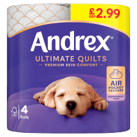 ANDREX ULTIMATE QUILTS PM 2.99 4roll