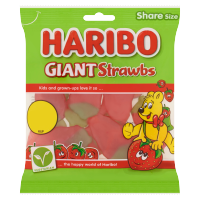 HARIBO GIANT STRAWBS BAG PM 1.25 140g