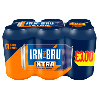 BARRS IRN BRU XTRA 6PK CANS PM 3.00 330ml